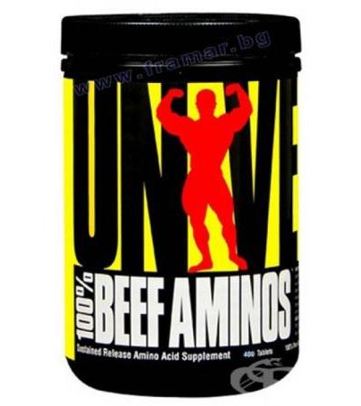 УНИВЕРСАЛ НУТРИШЪН 100 % BEEF AMINOS табл. * 400