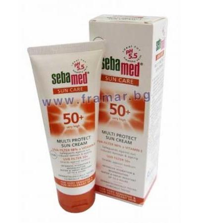 СЕБА МЕД СЛЪНЦЕЗАЩИТЕН КРЕМ ph 5.5 SPF 50+ БЕЗ ПАРФЮМ 75 мл.