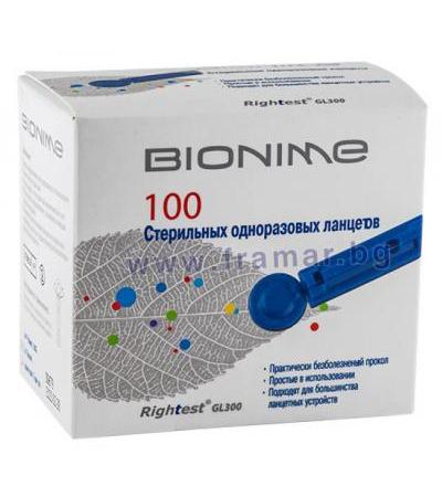 РЕЗЕРВНА ИГЛА (ЛАНЦЕТ) БИОНАЙМ * 100