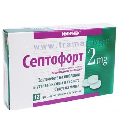 СЕПТОФОРТ таблетки 2 мг * 12