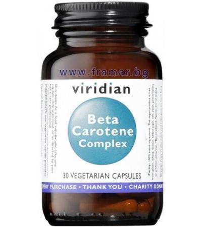 БЕТА КАРОТИН КОМПЛЕКС капсули * 30 VIRIDIAN
