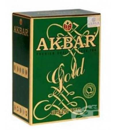 ЧАЙ АКБАР КИТАЙСКИ ЗЕЛЕН ГОЛД листа 100 гр.
