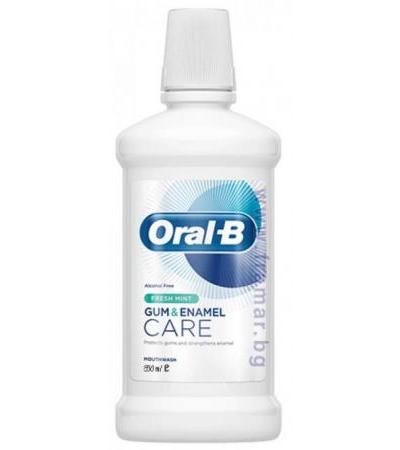 ВОДА ЗА УСТА ОРАЛ - Б GUM & ENAMEL CARE ФРЕШ МИНТ 500 мл