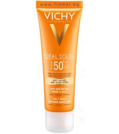 ВИШИ СОЛЕЙ SPF 50 + КРЕМ ЗА ЛИЦЕ ПРОТИВ ПЕТНА 50 мл.