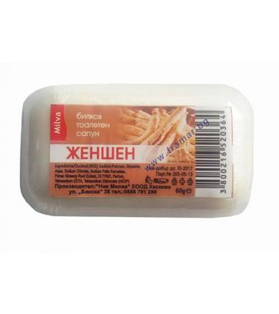 САПУН С ЕКСТРАКТ ОТ ЖЕН ШЕН 60 гр. НИЯ МИЛВА
