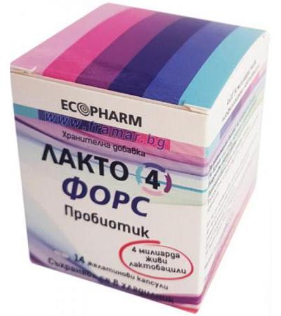 ЛАКТО 4 ФОРС капсули * 15 ЕКОФАРМ