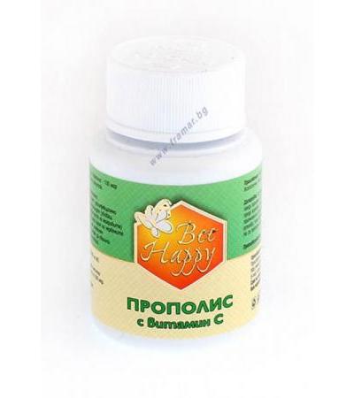 ПРОПОЛИС С ВИТАМИН Ц таблетки * 60 BEE HAPPY