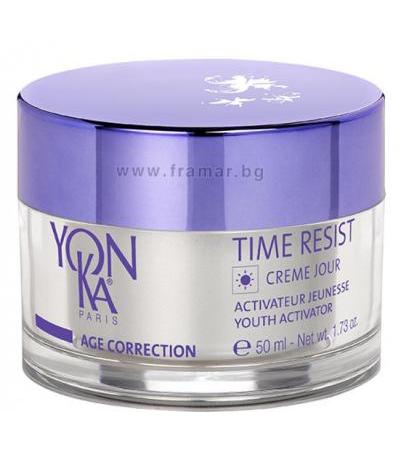 ЙОН КА AGE CORRECTION TIME RESIST JOUR ДНЕВЕН КРЕМ АКТИВАТОР НА МЛАДОСТТА С ФИЛЪР ЕФЕКТ 50 мл.