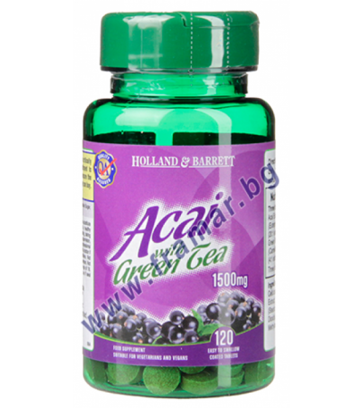 АКАЙ БЕРИ СЪС ЗЕЛЕН ЧАЙ таблетки * 120 HOLLAND & BARRETT