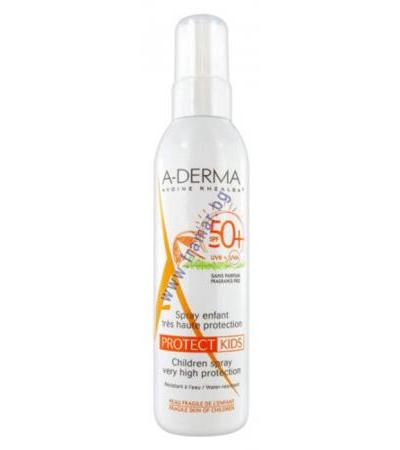 А - ДЕРМА ПРОТЕКТ КИДС СЛЪНЦЕЗАЩИТЕН СПРЕЙ ЗА ДЕЦА SPF 50+ 200 мл