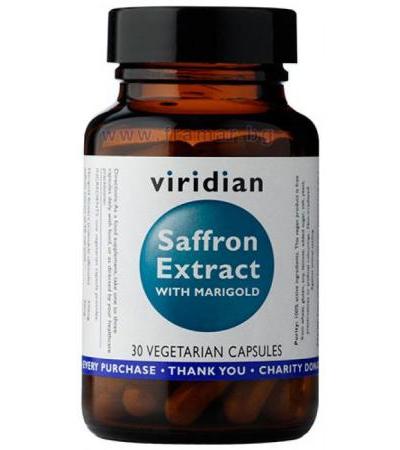 ЕКСТРАКТ ОТ ШАФРАН + НЕВЕН капсули * 30 VIRIDIAN