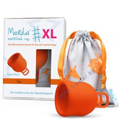 МЕНСТРУАЛНА ЧАШКА МЕРУЛА размер XL ЛИСИЦА