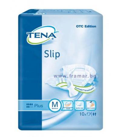 ТЕНА ПЕЛЕНИ ЗА ВЪЗРАСТНИ SLIP PLUS M * 10