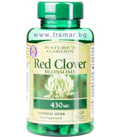 ЧЕРВЕНА ДЕТЕЛИНА капсули 430 мг * 100 NATURE'S GARDEN