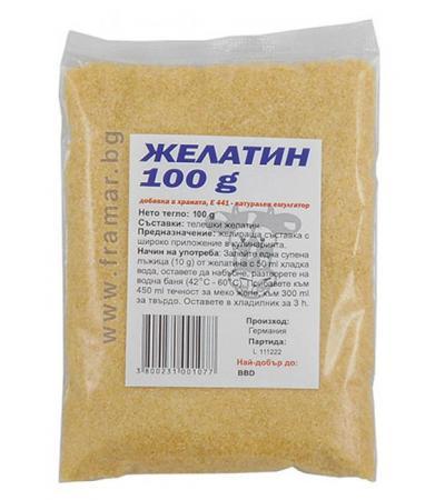 ТЕЛЕШКИ ЖЕЛАТИН НА ПРАХ 100 гр. ЯЖ ПОЛЕЗНО