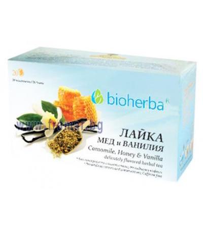 БИОХЕРБА ЧАЙ ФИЛТЪР ЛАЙКА, МЕД И ВАНИЛИЯ * 20