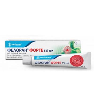 ФЕЛОРАН ФОРТЕ гел 5 % 40 гр. СОФАРМА
