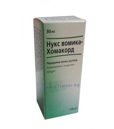 НУКС ВОМИКА - ХОМАКОРД солуцио 30 мл.