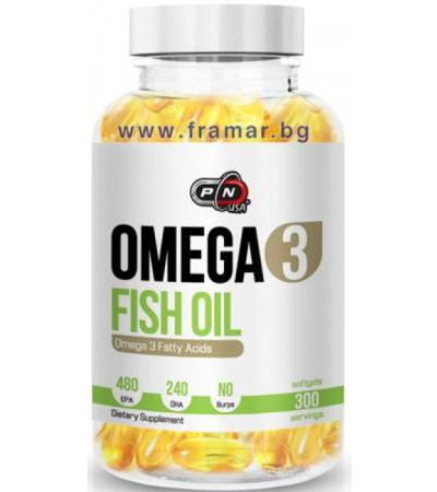 ПЮР НУТРИШЪН ОМЕГА - 3 РИБЕНО МАСЛО 480 EPA / 240 DHA дражета * 300