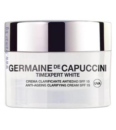 ЖЕРМЕН ДЕ КАПУЧИНИ ТАЙМЕКСПЕРТ WHITE ИЗБЕЛВАЩ АНТИ - ЕЙДЖ КРЕМ СЪС SPF 15 50 мл