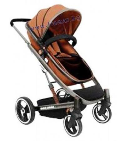 КИКА БО КОЛИЧКА DIVAINA BROWN 2 В 1 С ТРАНСФОРМИРАЩА СЕ СЕДАЛКА