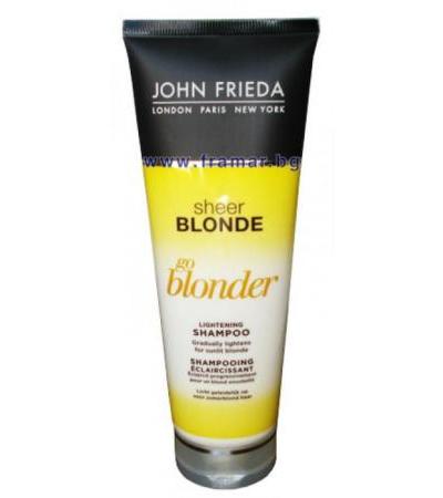 ДЖОН ФРИЕДА SHEER BLONDE ИЗСВЕТЛЯВАЩ ШАМПОАН ЗА РУСА КОСА 250 МЛ