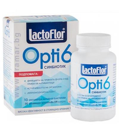 ЛАКТОФЛОР ОПТИ 6 капсули * 30