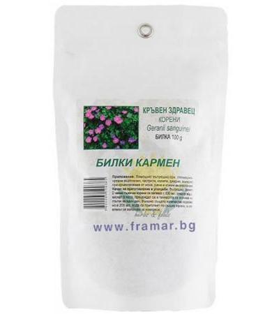 КРЪВЕН ЗДРАВЕЦ КОРЕНИ 100 гр. КАРМЕН