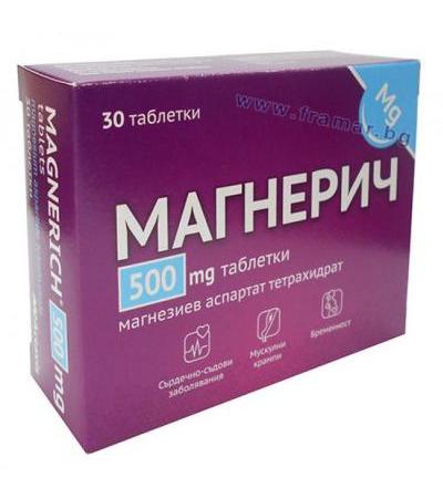 МАГНЕРИЧ таблетки 500 мг. * 30