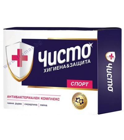 ЧИСТО СПОРТ АНТИБАКТЕРИАЛЕН САПУН 100 гр.