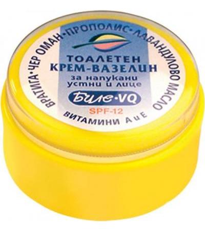 БИЛЕ VQ КРЕМ - ВАЗЕЛИН ЗА НАПУКАНИ УСТНИ И ЛИЦЕ SPF 12 40 мл