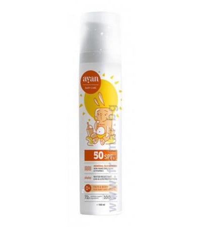 АЯН СЛЪНЦЕЗАЩИТЕН ЛОСИОН ЗА БЕБЕТА, ДЕЦА И ВЪЗРАСТНИ СЪС SPF 50 100 мл