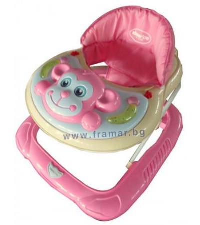 КИКА БО ПРОХОДИЛКА MONKEY LIGHT PINK