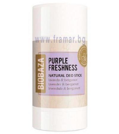 БИОБАЗА НАТУРАЛЕН ДЕО СТИК С ЛАВАНДУЛА И БЕРГАМОТ PURPLE FRESHNESS 50 мл