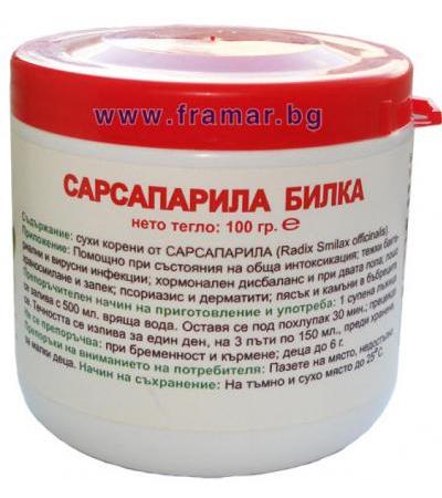 САРСАПАРИЛА КОРЕН 100 гр.