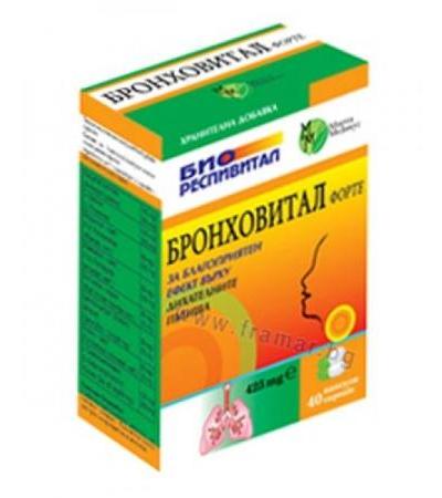 БИОРЕСПИВИТАЛ БРОНХОВИТАЛ ФОРТЕ капсули 425 мг * 40 МИРТА МЕДИКУС