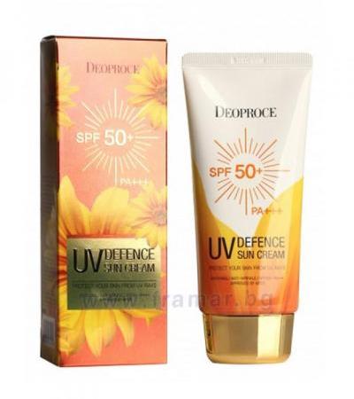ДЕОПРОЦЕ СЛЪНЦЕЗАЩИТЕН КРЕМ UV DEFENCE СЪС SPF 50+ 70 гр.
