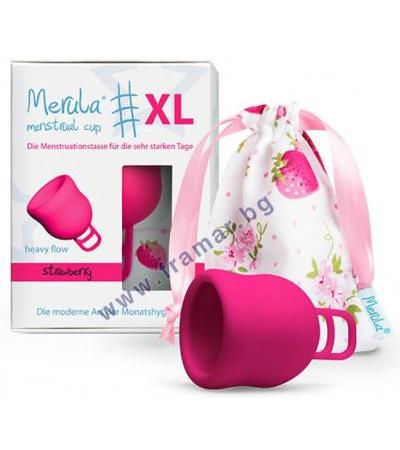МЕНСТРУАЛНА ЧАШКА МЕРУЛА размер XL ЯГОДА