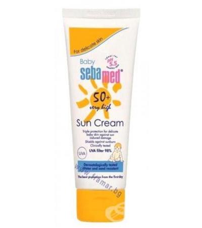 СЕБА МЕД БЕБЕШКИ СЛЪНЦЕЗАЩИТЕН КРЕМ SPF 50+ 75 мл.