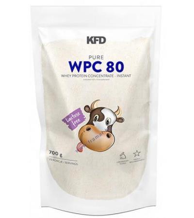 КФД НУТРИШЪН ПЮР СУРОВАТЪЧЕН ПРОТЕИН КОНЦЕНТРАТ WPC80 БЕЗ ЛАКТОЗА 700 гр.