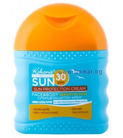 КОКОНА СЛЪНЦЕЗАЩИТЕН КРЕМ SPF 30 ЗА ЛИЦЕ И ТЯЛО 75 мл.