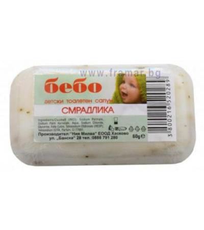 САПУН БЕБО С ЕКСТРАКТ ОТ СМРАДЛИКА 60 гр. НИЯ МИЛВА