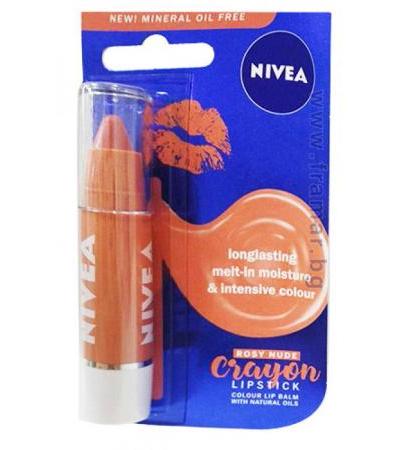 НИВЕА БАЛСАМ ЗА УСТНИ CRAYON ROSY NUDE 3 гр.