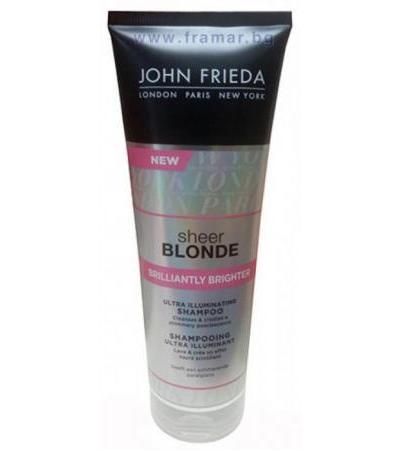 ДЖОН ФРИЕДА SHEER BLONDE ШАМПОАН БРИЛЯНТ БРАЙТ 250 мл.