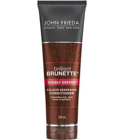 ДЖОН ФРИЕДА BRILLIANT BRUNETTE БАЛСАМ ЗА ПОДСИЛВАНЕ БЛЯСЪКА НА ТЪМНИТЕ ТОНОВЕ 250 мл.