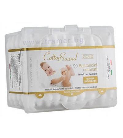 ТУПФИ COTTON SOUND GOLD ЗА БЕБЕ * 90 бр.