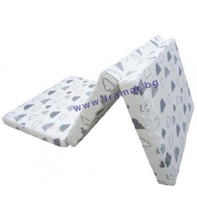 КИКА БО СГЪВАЕМ МАТРАК FLUFFY CLOUDS 60 см. * 120 см. * 5 см.