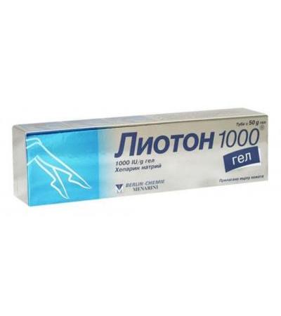 ЛИОТОН 1000 гел 50 гр.