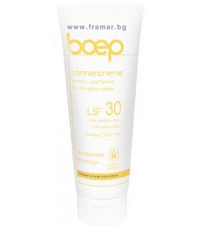 БОЕП БЕБЕШКИ СЛЪНЦЕЗАЩИТЕН КРЕМ ЗА ЧУВСТВИТЕЛНА КОЖА СЪС SPF 30 100 мл