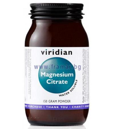 МАГНЕЗИЕВ ЦИТРАТ прах 150 гр. VIRIDIAN